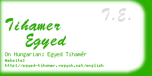 tihamer egyed business card